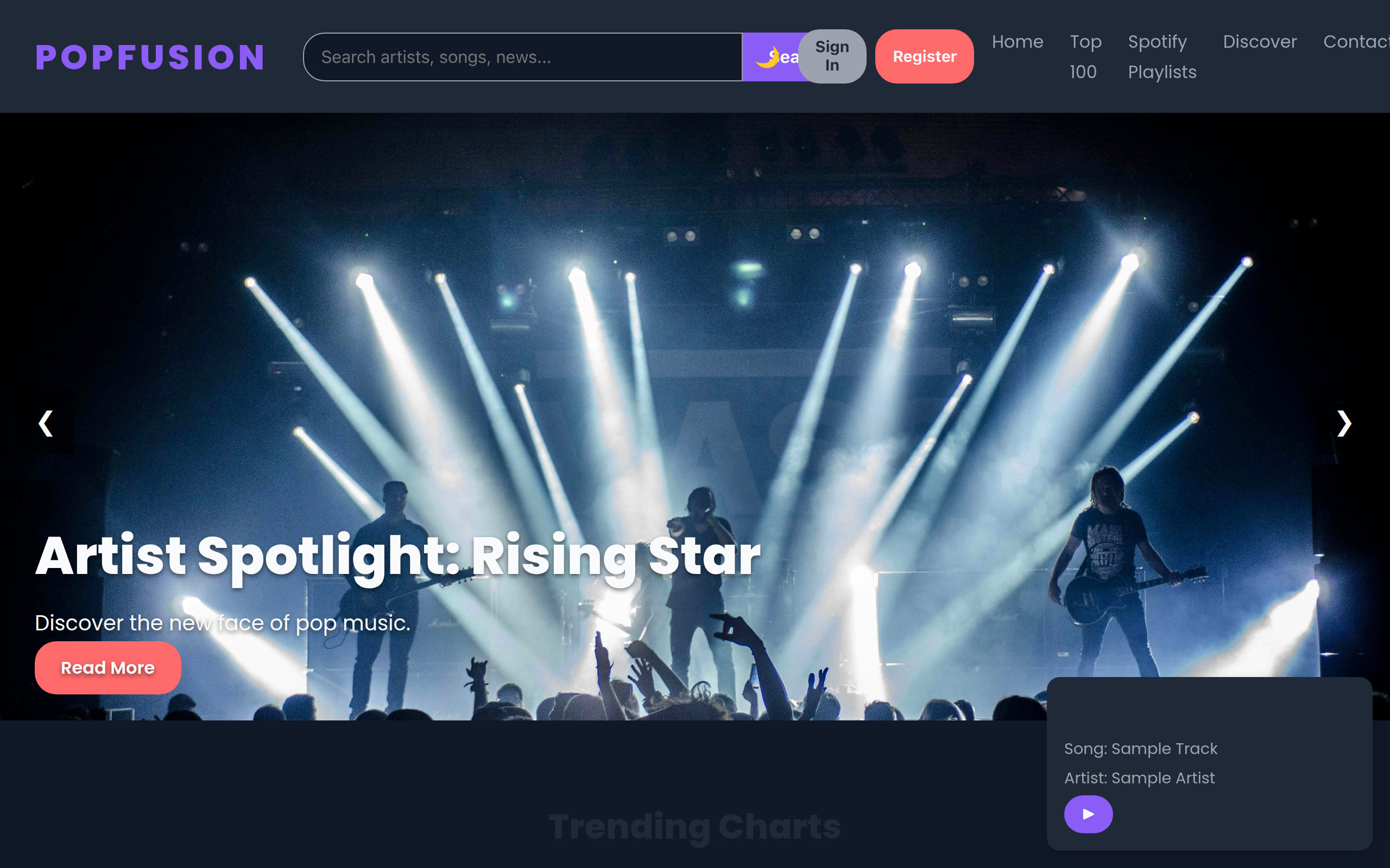 PopFusion - Music Visualizer