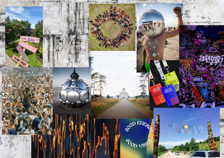 Hidden Realms Fest identity moodboard